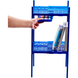 Double Locker Shelf, Blue