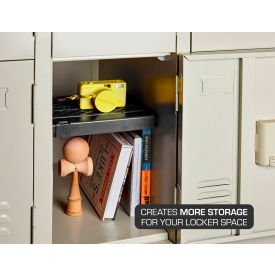 Adjust-A-Shelf School Locker Shelf, Black