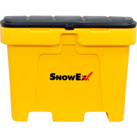 Salt Storage Box, Nest, 48"L x 33-1/4"W x 35-3/4"H, 1350 lb. Cap, Yellow, Polyethylene