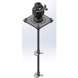 Heavy-Duty Tote Mixer 1100 Quarts Cap. Air Motor, 1 HP, Direct Drive, 5 Impeller Dia