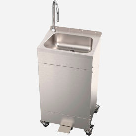 Acorn Eco Portable Sink, Tank Supply & Waste, 22 Gauge, Type 304 Stainless Steel, #4 Satin Finish