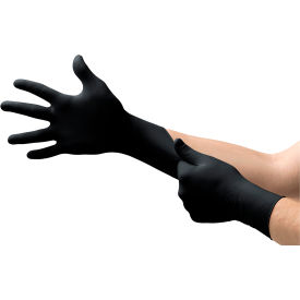 MICROFLEX Onyx Nitrile Gloves, Powder-Free, Size M, Pack of 100