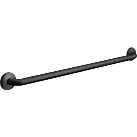 Snap Flange Grab Bars, 42"W x 1-1/2"D, Stainless Steel, Black
