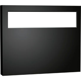 Surface Mounted Toilet Seat Cover, Stainless Steel, Black