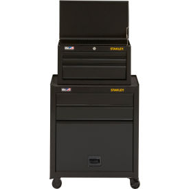 Stanley® 100 Series Tool Chest & Cabinet W/ 5 Drawers, 26-1/2"W x 14"D x 43-1/2"H, Black
