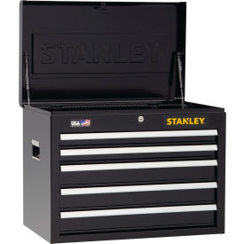 Stanley® 300 Series Tool Chest W/ 5 Drawers, 26"W x 18"D x 19-3/4"H, Black