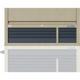 Proto® Double Bank Top Chest W/ 8 Drawers, 55"W x 22-3/8"D x 27-2/3"H, Tan