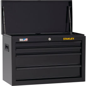 Stanley® 100 Series Tool Chest W/ 4 Drawers, 26"W x 12"D x 17-1/2"H, Black