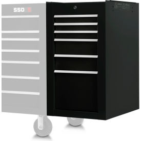 Proto® 550S Side Cabinet W/ 6 Drawers, 25-1/4"D x 34"H, Black