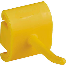 Hygienic Wall Bracket, Single Hook Module, Yellow, Polypropylene/Polyamide