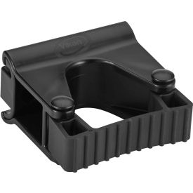 Hygienic Wall Bracket, Grip Band Module, Black, Polypropylene/TPE Rubber/Polyamide