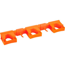 Hygienic Hi-Flex Wall Bracket System, Orange, Polypropylene/TPE Rubber/Polyamide