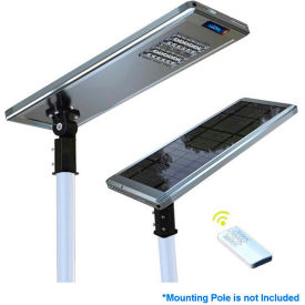 Solar Ultra Power 30W 4800 LM 5000K LED Street Parking Spot Area Light Remote