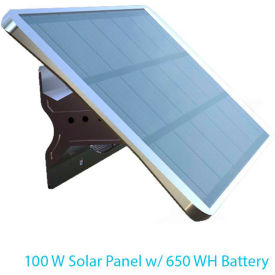 100W Solar Panel Off-Grid Power Generator 650WH Lithium Battery Dual 12/48VDC Output
