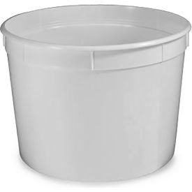 Multi-Purpose Container, 32 oz. (960mL), Polystyrene, Snap Lid, White, 250/Pack