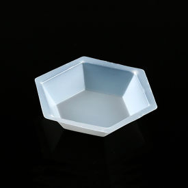 Antistatic Hexagonal Weighing Dish, Polystyrene, 50mL, Case of 500