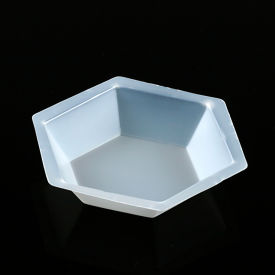 Antistatic Hexagonal Weighing Dish, Polystyrene, 200mL, Case of 500