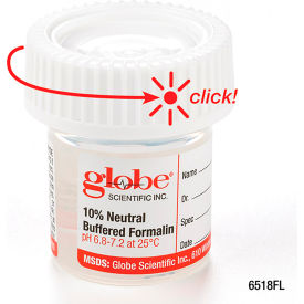 Pre-Filled Container, 20mL (0.67 oz.), Click Close Lid, Attached Hazard Label, 96/Pack