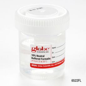 Pre-Filled Container, 60mL (2 oz.), Click Close Lid, Attached Hazard Label, 96/Pack