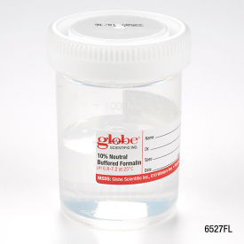 Pre-Filled Container, 120mL (4 oz.), Click Close Lid, Attached Hazard Label, Pack of 96