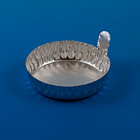 Aluminum Weighing Dish, 57mm With Tab, 1.3g/60mL, Crimped Side, 1000/Pack