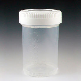 Graduated Tite-Rite Container, 90mL (3 oz., 48mm Opening, White Screwcap, 400/Pack