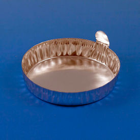 Aluminum Weighing Dish, 70mm With Tab, 2.0g/80mL, Crimped Side, 1000/Pack