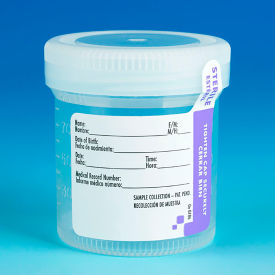 Graduated Tite-Rite Container, 90mL (3 oz.), Sterile, Screw Cap, ID Label with Tab Seal, 300/Pack