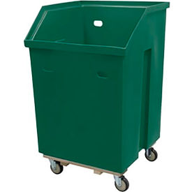 Linen Cart, 19.5 Cu. Ft, 29"L x 29"W x 47"H, Green