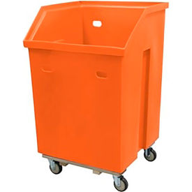 Linen Cart, 19.5 Cu. Ft, 29"L x 29"W x 47"H, Orange