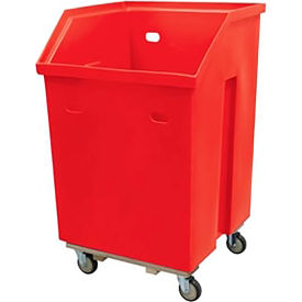 Linen Cart, 19.5 Cu. Ft, 29"L x 29"W x 47"H, Red