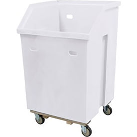 Linen Cart, 19.5 Cu. Ft, 29"L x 29"W x 47"H, White