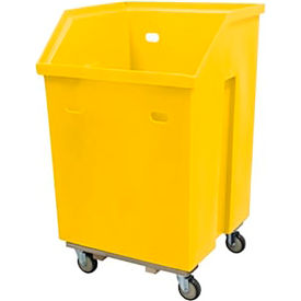 Linen Cart, 19.5 Cu. Ft, 29"L x 29"W x 47"H, Yellow