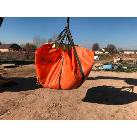 Outpak Washout Single Sling Tarp, 10'L x 10'H, Woven Polypropylene, Orange