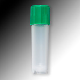Sample Tube, 2mL, External Threads, Polypropylene, Round Bottom, Self-Standing, 1000/Pack