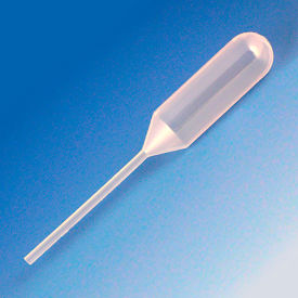 Transfer Pipet, 4.0mL, Narrow Stem, Short, 85mm, Sterile, Polypropylene, 500/Pack