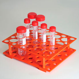 Rack, For 15mL and 50mL Centrifuge Tubes, ABS, Orange