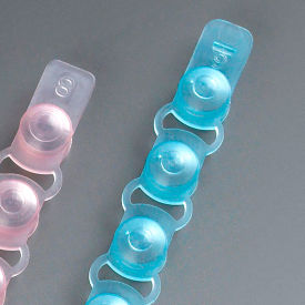 Cap Strip, Polypropylene, Blue, 125/Pack