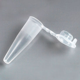 PCR Tube, 0.2mL, Thin Wall, Polypropylene, Attached Flat Top Cap, Natural, 1000/Pack