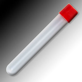 Sample Tube, 5mL, External Threads, Polypropylene, Round Bottom, Pack of 1000