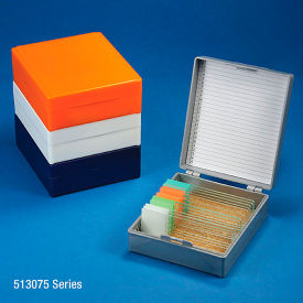 Slide Box For 25 Slides, Cork Lined, Dark Gray