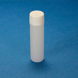 Scintillation Vial, 6.5mL, PE, with Attached White Screw Cap, 1000/Pack