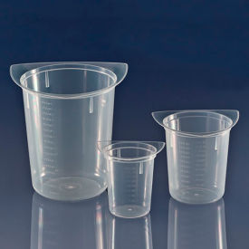 Three Corner Beaker, Clarified Polypropylene, Graduated, 800mL, 100/Pack