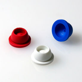 Cap, Plug, 12/13mm, Santoprene, BLUE, 1000/Pack