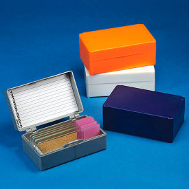 Slide Box for 12 Slides, Cork Lined, 5 Assorted Colors, 5/Pack