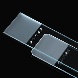 Microscope Slides, Diamond Glass, 25 x 75mm, Beveled Edges, Frosted End, Side, 1440/PK