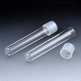 Culture Tube, 12 x 75mm (5mL), Polystyrene, with Separate Dual Position Cap, 1000/Pack