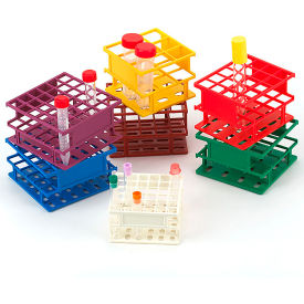 Wireless Tube Rack, 25mm, Half Size 16-Place, Nylon, Green