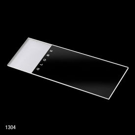 Microscope Slides, 90% Ground Edges, 25 x 75mm 1 End, 1 Side, Frosted