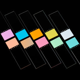 Microscope Slides, Diamond White Glass, 25 x 75mm, 90° Ground Edges, WHITE Frosted, 1440/Pack